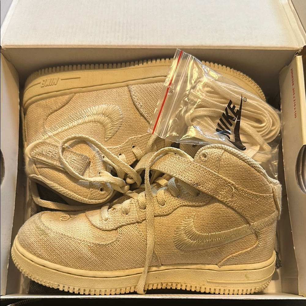 Stussy Mid Air Force 1 - Fossil